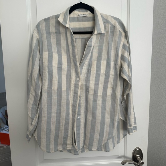 Vintage linen button down - Picture 1 of 4